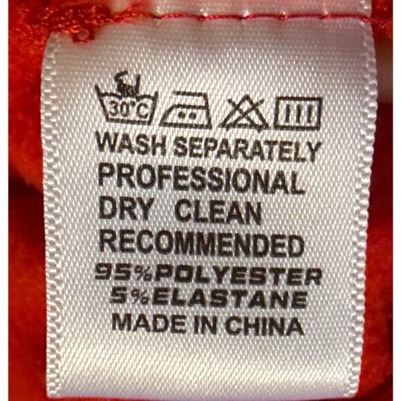 Sorry Not Sorry” Gender Neutral Red Sweatshirt Hoodie Size S - Picture 9 of 9